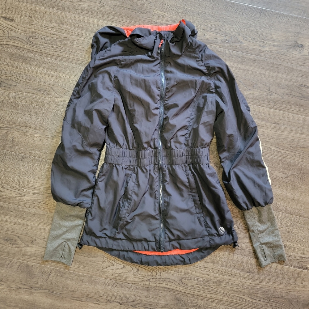 Mpg Running Jacket With Cinched Waist And Hood - S - image 1